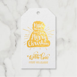 Elegante individuell anpassbare Weihnachtsfeiertag Geschenkanhänger