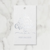 Elegante individuell anpassbare Weihnachtsfeiertag Geschenkanhänger (Vorderseite)