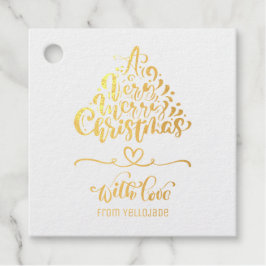 Elegante individuell anpassbare Weihnachtsfeiertag Geschenkanhänger