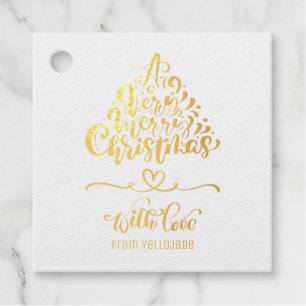 Elegante individuell anpassbare Weihnachtsfeiertag Geschenkanhänger