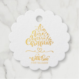 Elegante individuell anpassbare Weihnachtsfeiertag Geschenkanhänger
