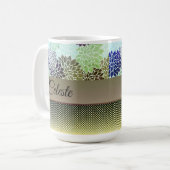 Elegante, individuell gestaltete Blumen Kaffeetasse (Vorderseite Links)