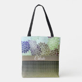 Elegante, individuell gestaltete Blumen Tasche (Rückseite)