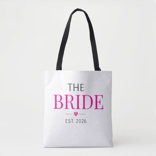 Elegante individuelle Braut-Tasche mit Datum Tasche (Vorderseite)