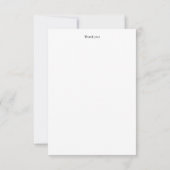 Elegante individuelle Dankeskarte (Rückseite)
