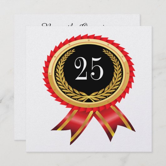 Elegante individuelle Einladung (Vorne/Hinten)