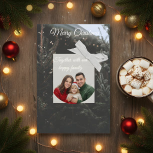 Elegante individuelle Foto-Weihnachts-Grußkarte Einladung