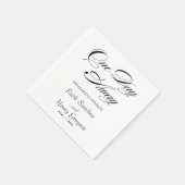 Elegante individuelle Hochzeit Serviette (Ecke)