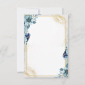 Elegante individuelle Hochzeitseinladung | bearbei Einladung (Rückseite)