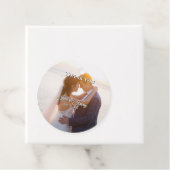 Elegante individuelle Hochzeitseinladung Geschenkanhänger (Beispiel)