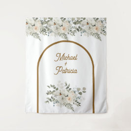 Elegante individuelle Hochzeitszeremonie Wandteppich