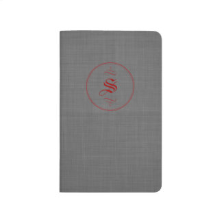 Elegante individuelle Monogramm-Vintage-Taschenjou Taschennotizbuch