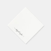 Elegante Individuelle Name Hochzeiten von Napkins Serviette (Ecke)
