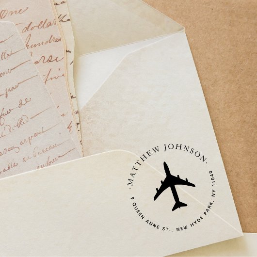 Elegante Individuelle Name-Rücksendeadresse Permastempel