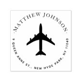 Elegante Individuelle Name-Rücksendeadresse Permastempel (Design)