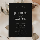 Elegante individuelle Namen Einladung