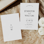 Elegante individuelle Namen Einladung zur Hochzeit