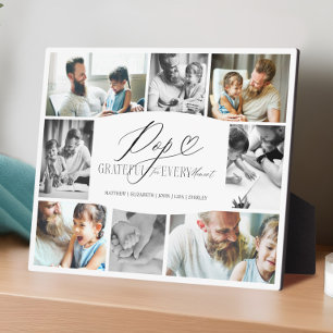 Elegante individuelle Pop-Foto-Collage Großvater-A Fotoplatte