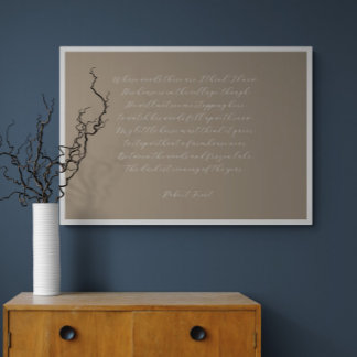 Elegante individuelle Zitat-Gedicht-Kalligrafie-Wa Leinwanddruck
