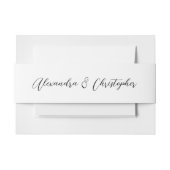 Elegante Individuellen Namen Calligrafy Wedding Einladungsbanderole (Vorderseite Beispiel)