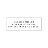 Elegante Informationen zur modernen Rücksendeadres Gummistempel (Prägung)