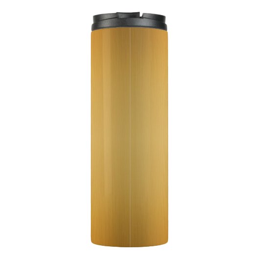 Elegante Initialen auf Gold Thermosbecher (Rückseite)