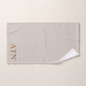 Elegante Initialen modernes stilvolles Design Colo Badhandtuch Set (Handtuch)