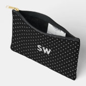 Elegante Initialen Punkte Geschenkbeutel Zubehörtasche (Offen)