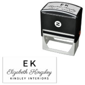 Elegante Initialen Schrift Name Monogramm Permastempel (Beispiel)