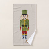 Elegante Initialen traditioneller Nutcracker Badhandtuch Set (Handtuch)
