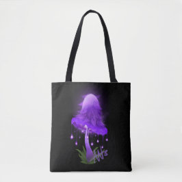 Elegante Inky Cap glühende Lila Pilztasche Tasche