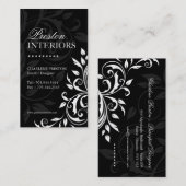 Elegante Innenarchitekt-Visitenkarte Visitenkarte (Vorne/Hinten)