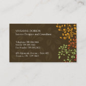 Elegante Innenarchitekt-Visitenkarten Visitenkarte (Rückseite)