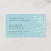 Elegante Innenarchitekt-Visitenkarten Visitenkarte (Rückseite)