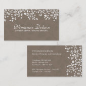 Elegante Innenarchitekt-Visitenkarten Visitenkarte (Vorne/Hinten)