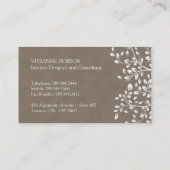 Elegante Innenarchitekt-Visitenkarten Visitenkarte (Rückseite)