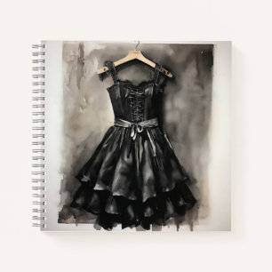 Elegante Inspiration: Little Black Dress LBD Blank Notizblock