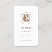 Elegante Instagram Dusty Pink Business Card Visitenkarte (Rückseite)
