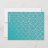 Elegante Interieur Designer-Notecards Mitteilungskarte (Rückseite)