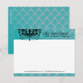 Elegante Interieur Designer-Notecards Mitteilungskarte (Vorne/Hinten)