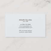 Elegante Interior Design Imitate Gold Leaf Tree Visitenkarte (Rückseite)