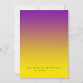 Elegante Intersex Pride Wedding Einladung (Rückseite)