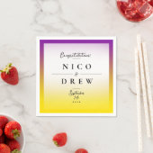 Elegante Intersex Pride Wedding Serviette (Beispiel)
