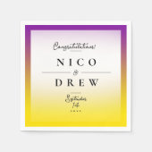 Elegante Intersex Pride Wedding Serviette (Vorderseite)