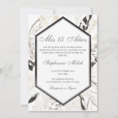 Elegante Invitación de Quinceañera Einladung (Vorderseite)