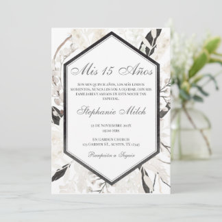 Elegante Invitación de Quinceañera Einladung