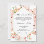 Elegante Invitación de Quinceañera Einladung (Vorderseite)