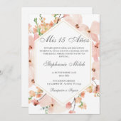 Elegante Invitación de Quinceañera Einladung (Vorne/Hinten)