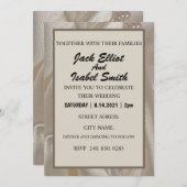 ÉLÉGANTE INVITATION DE MARIAGE EINLADUNG (Vorne/Hinten)