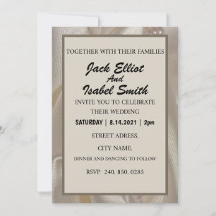 ÉLÉGANTE INVITATION DE MARIAGE EINLADUNG